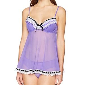 2 Pc. Jezebel Ruffles Galore Baby-Doll & Hipster